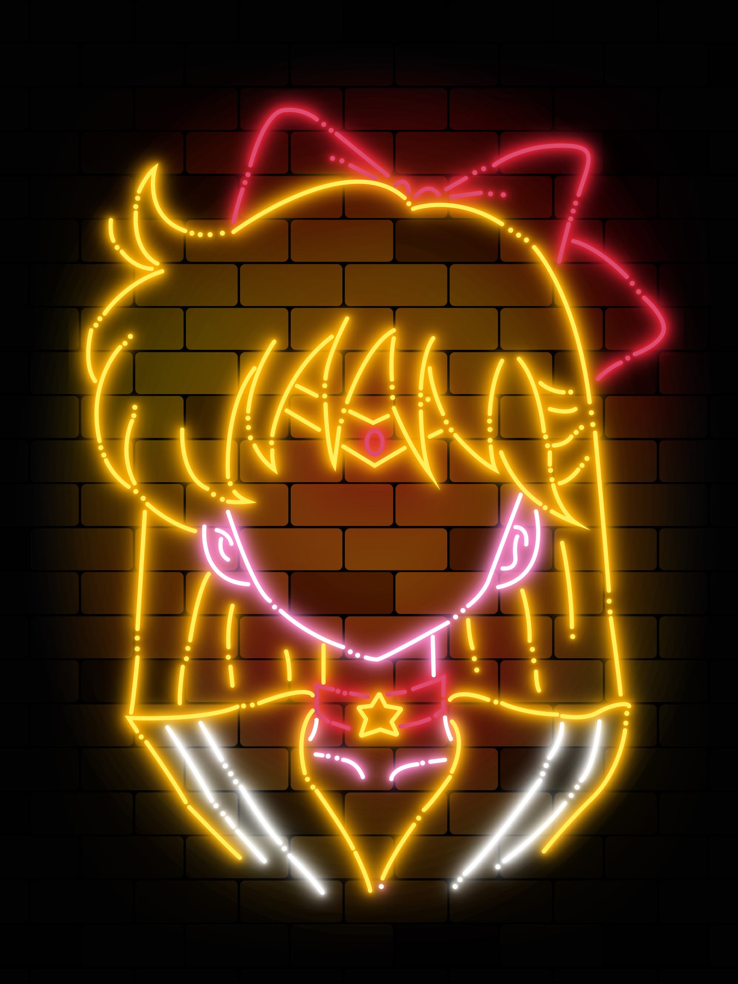 Sailor Venus Neon Art