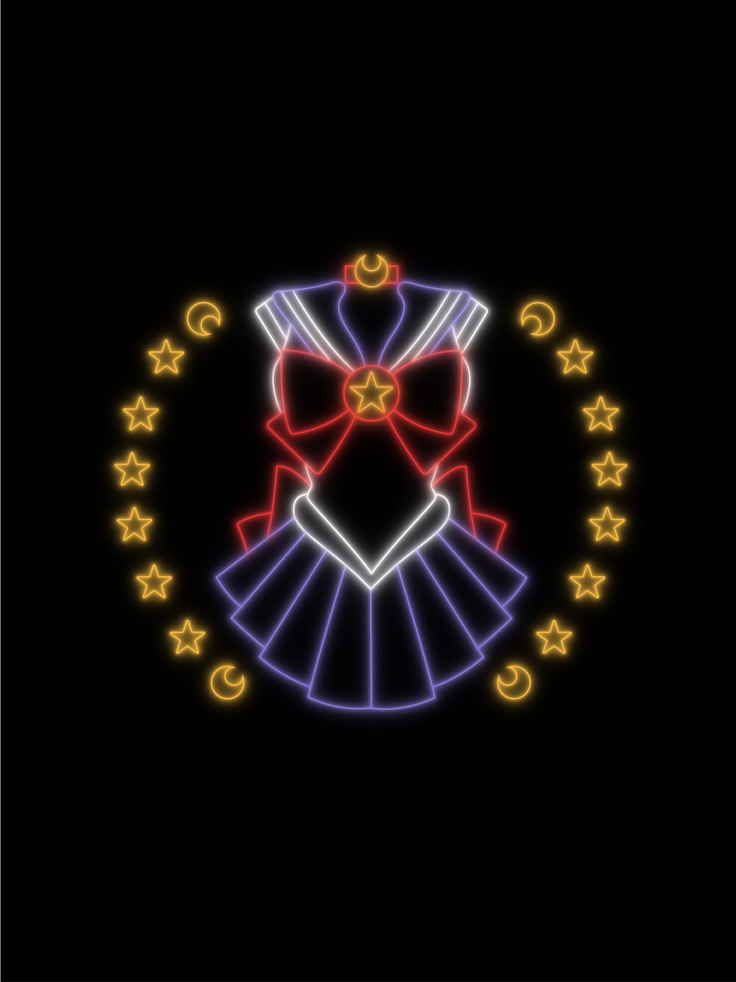 Sailor Moon uniform Neon Sign Lighting Decor