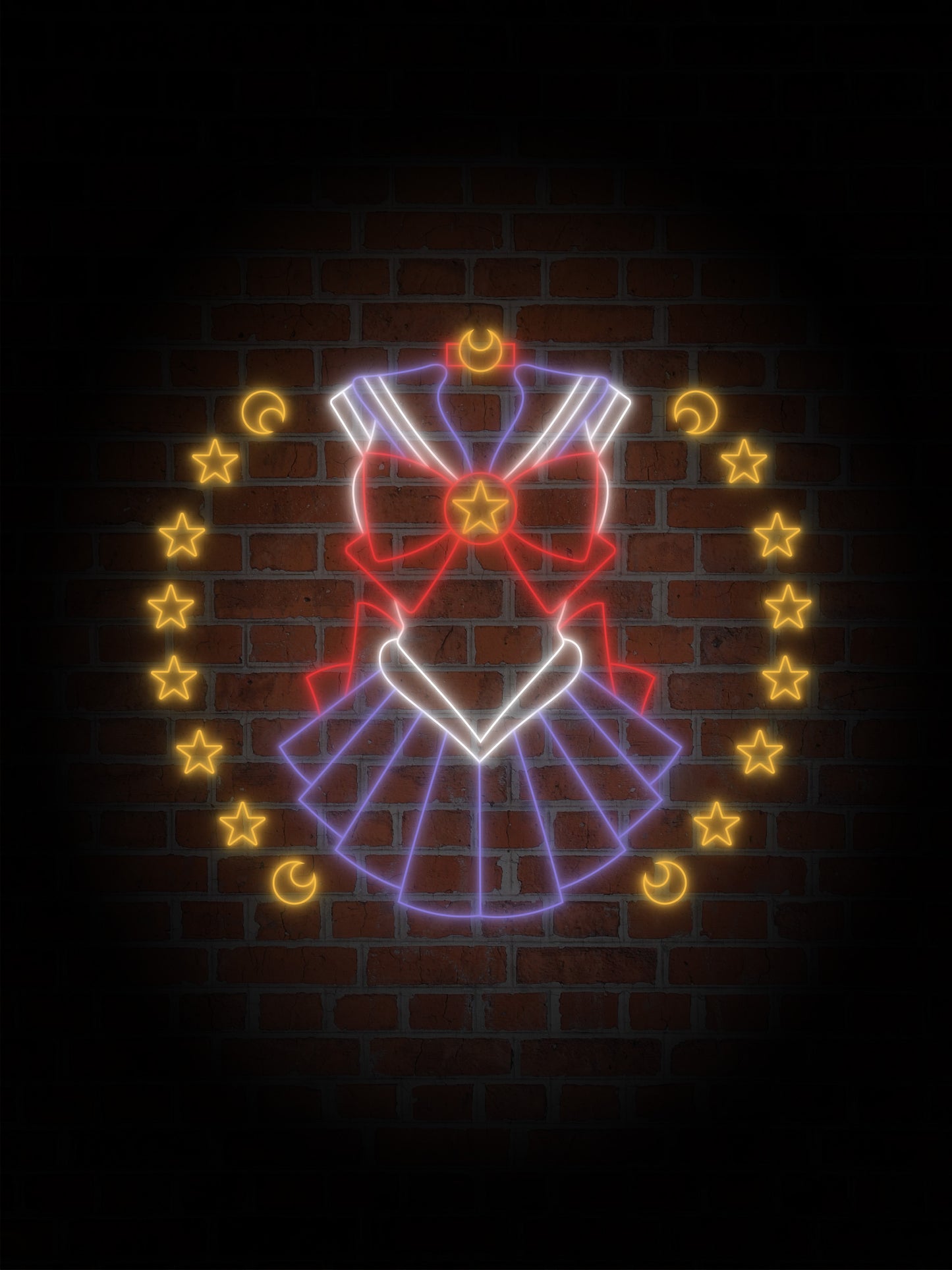 Sailor Moon uniform Neon Sign Lighting Decor
