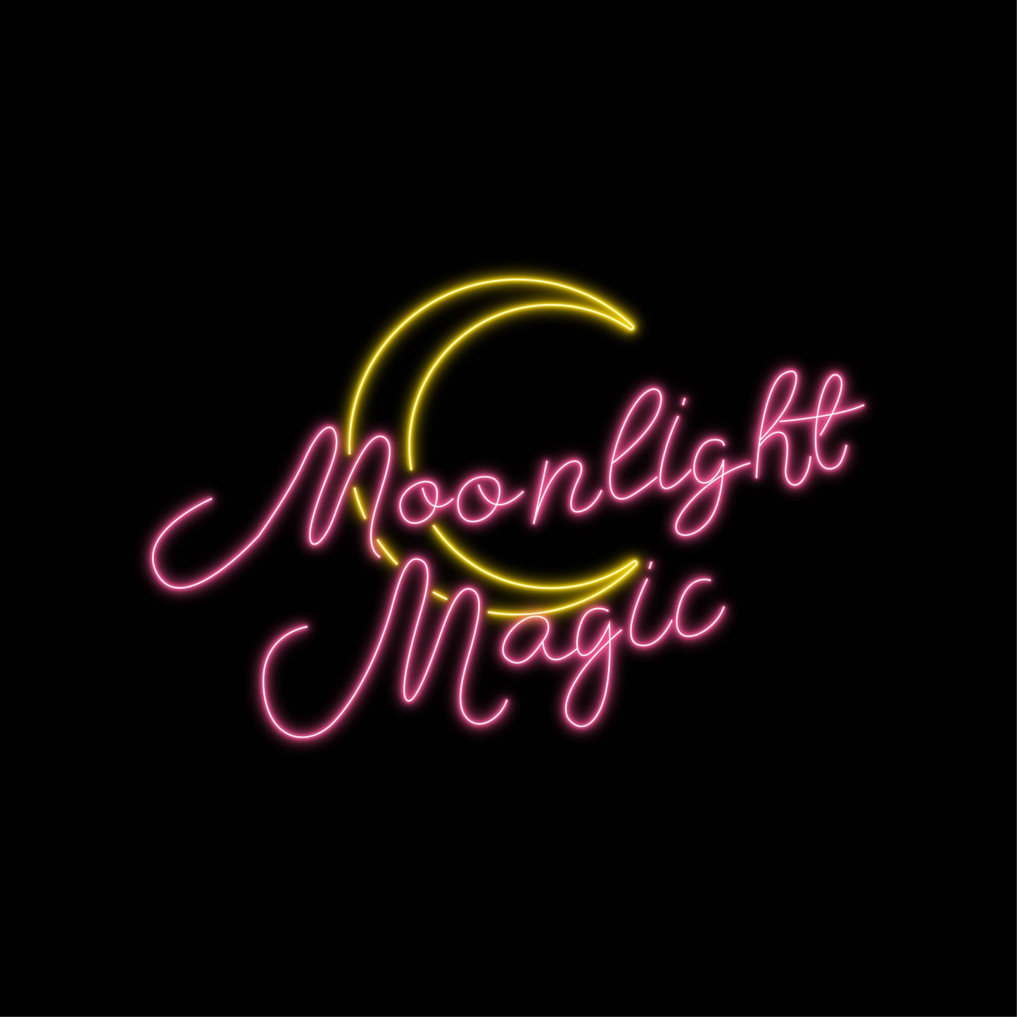 Moonlight Magic Custom Neon Light - Sailor Moon Inspired Decor