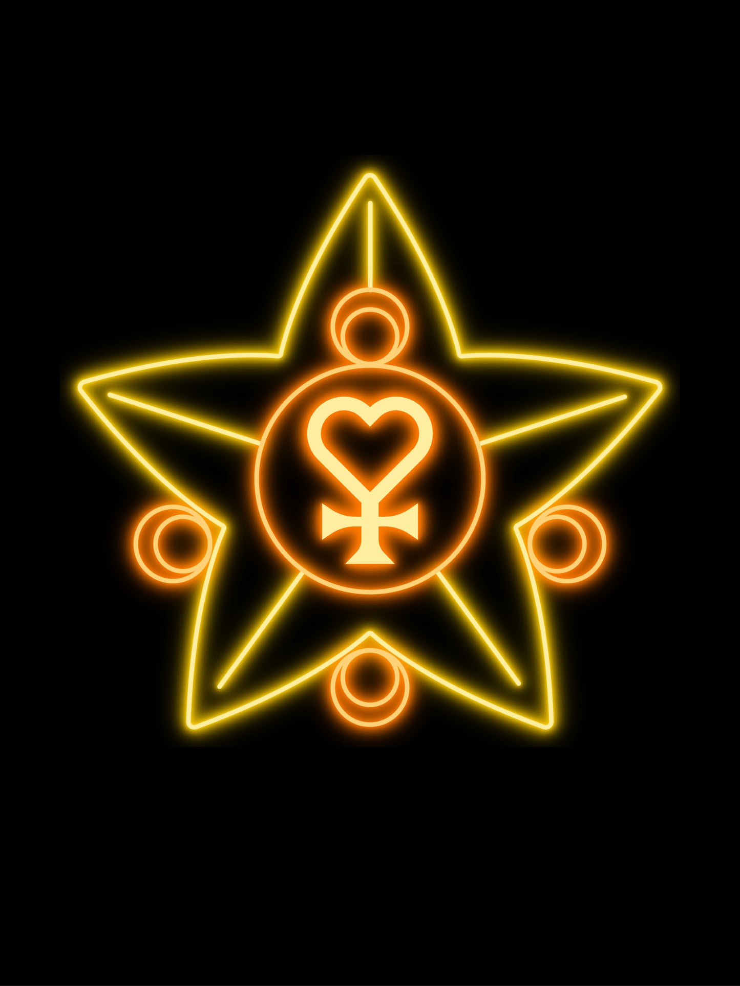 Sailor Venus Transformation Wand Neon Sign