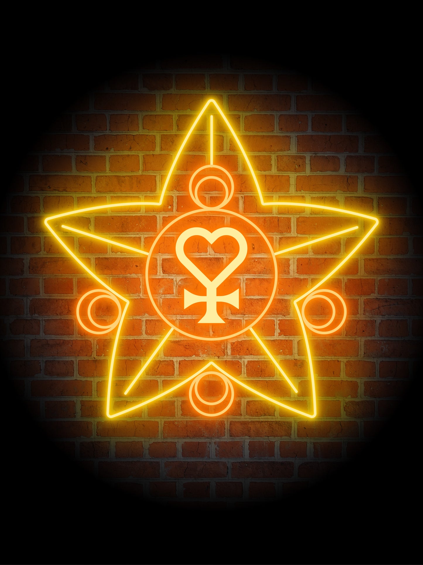 Sailor Venus Transformation Wand Neon Sign