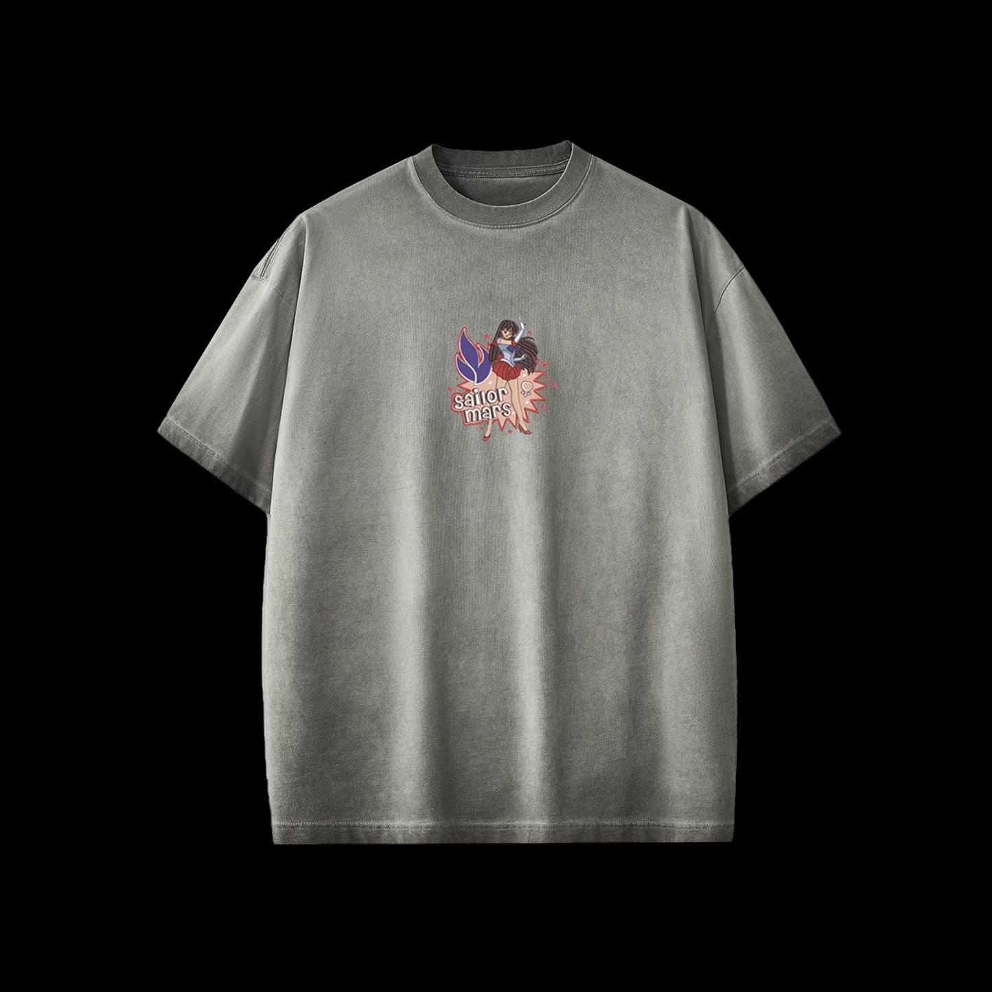 Sailor Mars Washed and Distressed Short-Sleeve T-Shirt