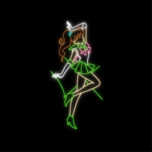 Sailor Jupiter Makoto Kino neon sign