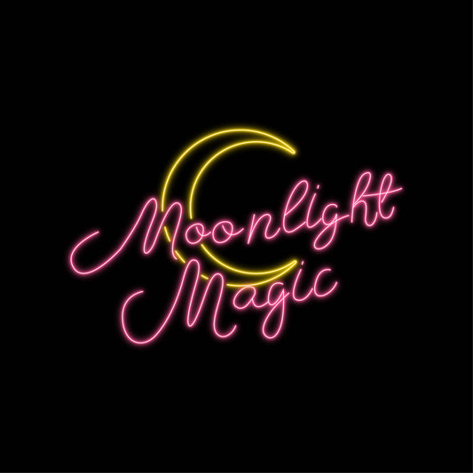 Moonlight Magic Custom Neon Light - Sailor Moon Inspired Decor