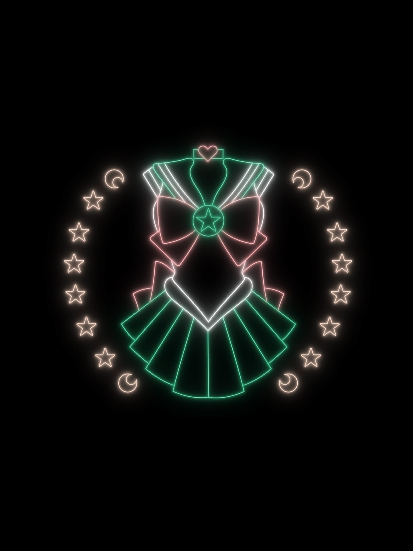 Sailor Jupiter uniform neon light