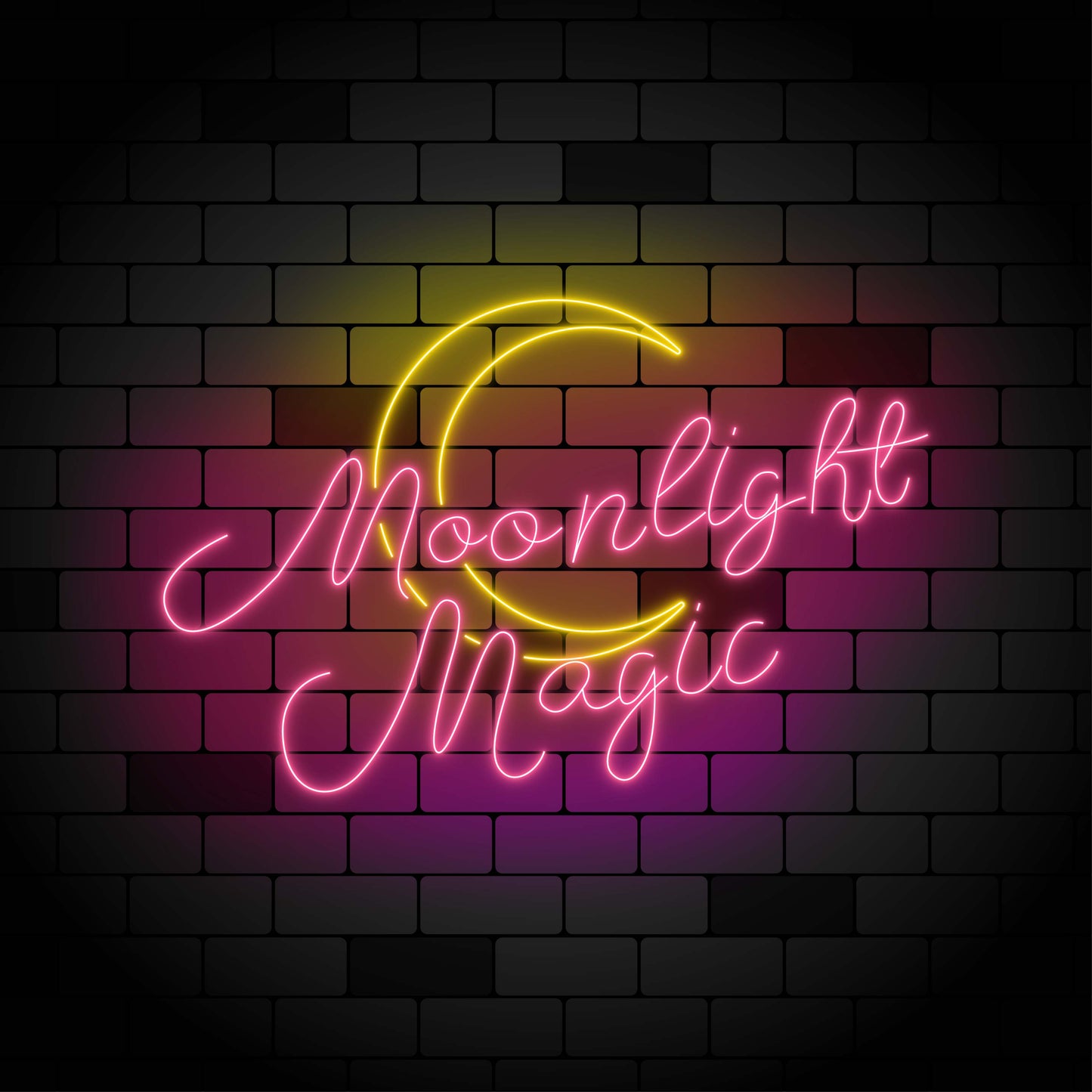 Moonlight Magic Custom Neon Light - Sailor Moon Inspired Decor