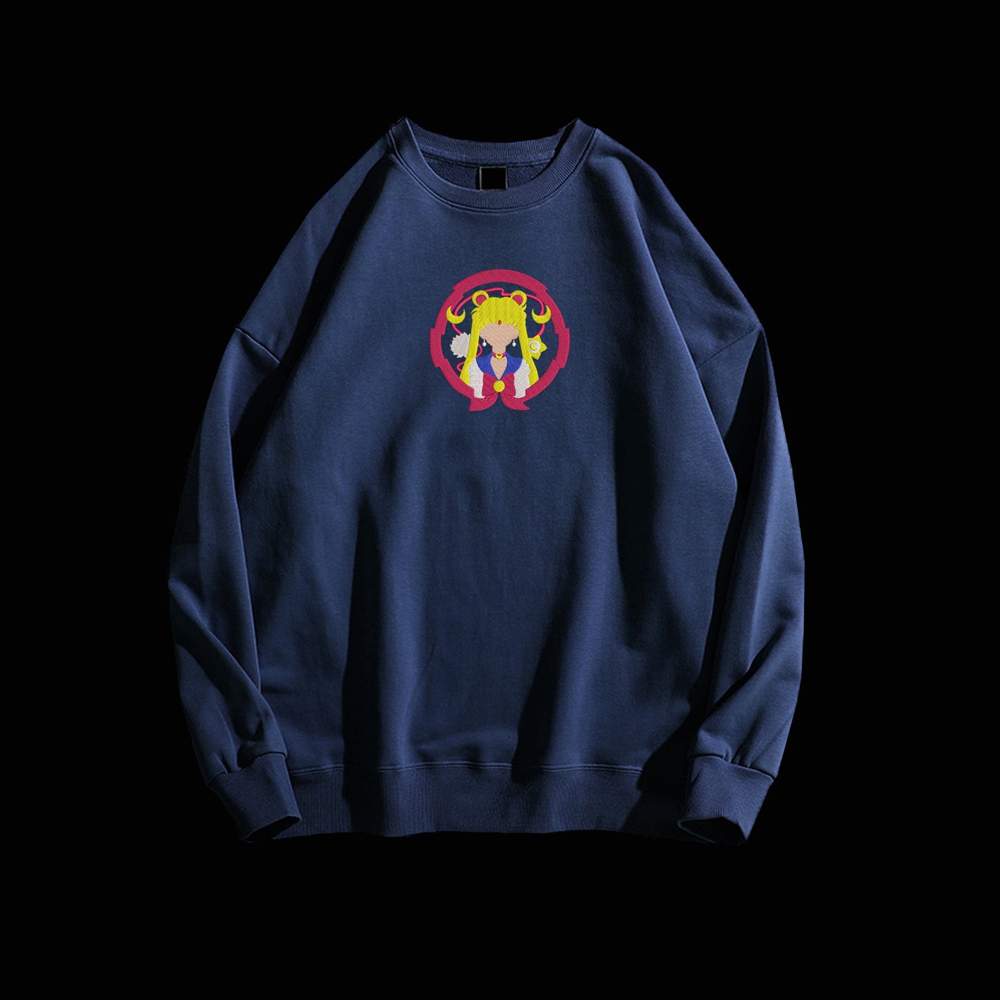 Sailor Moon Floral Embroidery Hoodie Sweatshirt