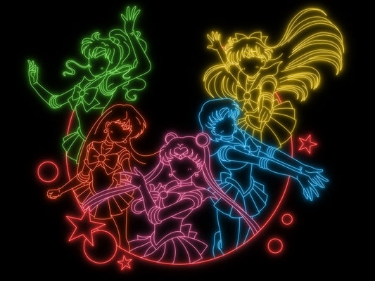 Personalized Custom Sailor Moon Neon Signs for anime fans